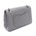 Chanel Shoulder Bag 2.55 Quilted Double Flap Gray Calf Chain — view 2