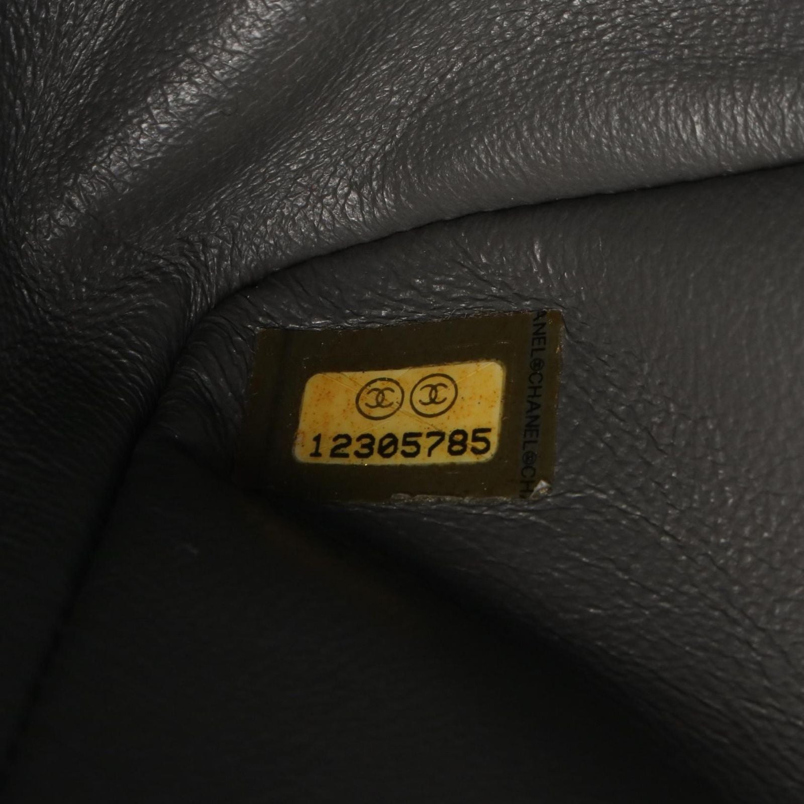 Chanel Shoulder Bag 2.55 Quilted Double Flap Gray Calf Chain — view 5