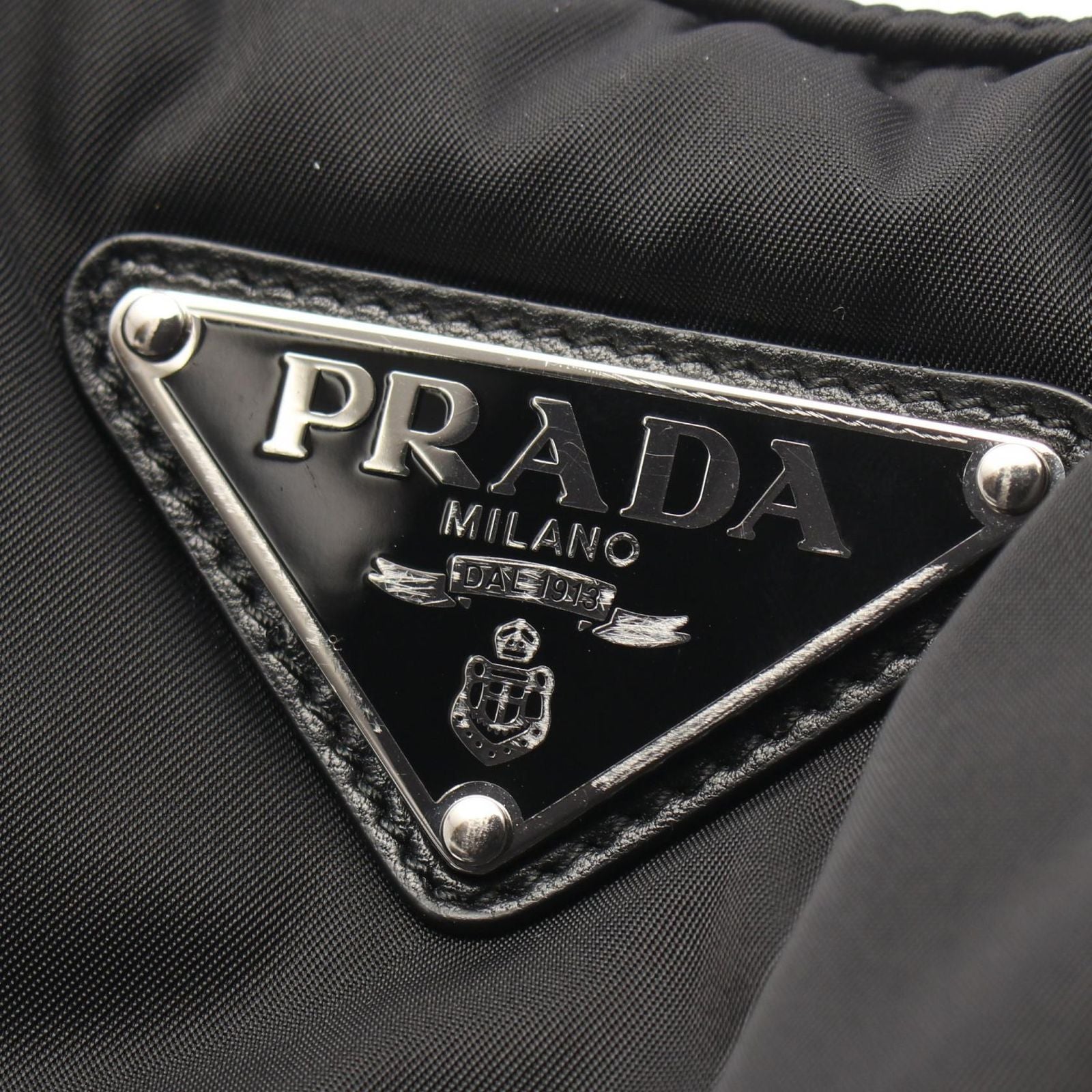 Prada Handbag Re-Nylon Padt Small Black Nylon — view 6