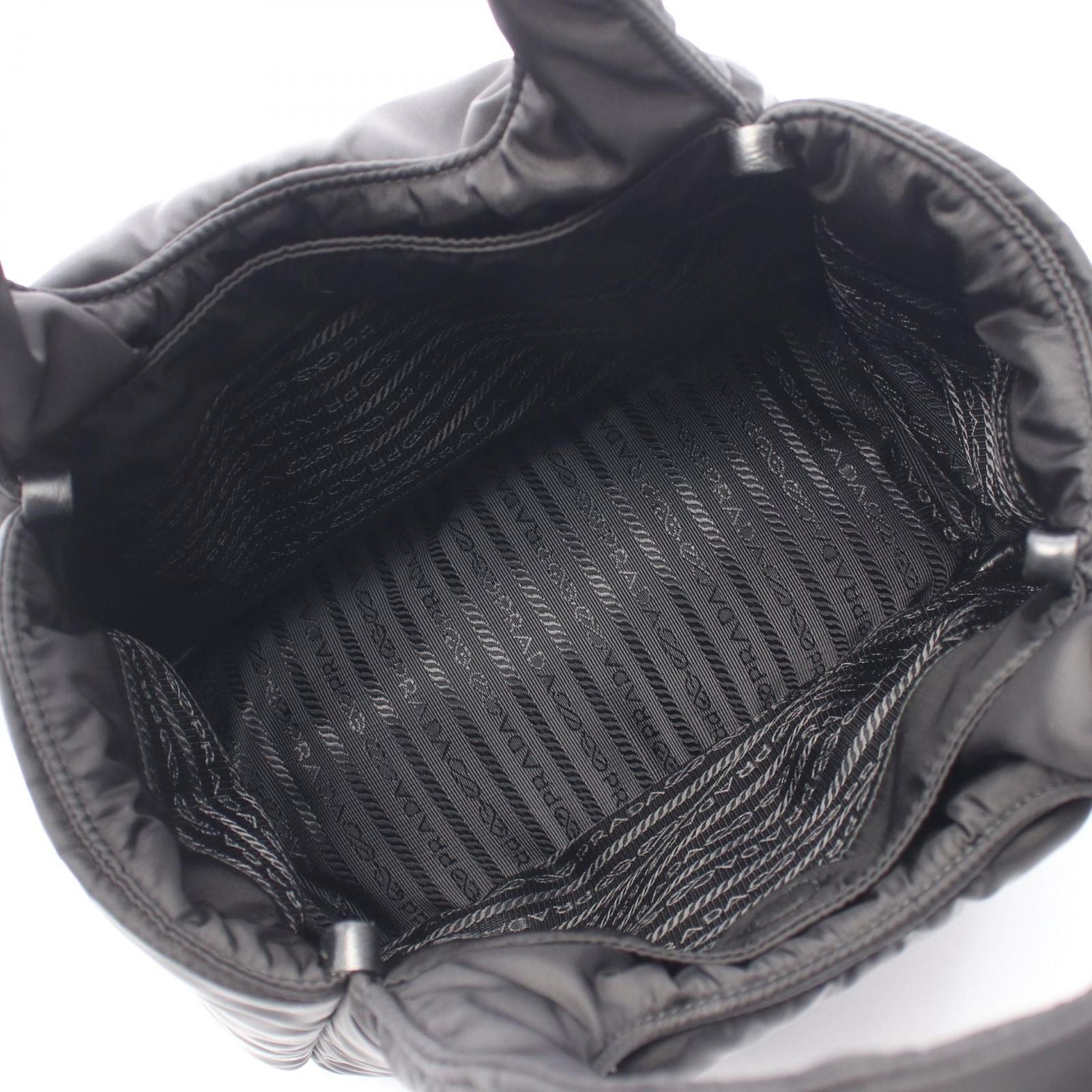 Prada Handbag Re-Nylon Padt Small Black Nylon — view 3