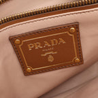 Prada Handbag City Calf 2-Way Camel Leather — view 4