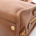 Prada Handbag City Calf 2-Way Camel Leather — view 6