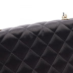 Chanel Shoulder Bag Mini Quilted Black Fabric Chain — view 7
