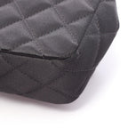 Chanel Shoulder Bag Mini Quilted Black Fabric Chain — view 6
