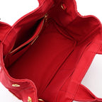 Prada Tote Canapa 2-Way Red Canvas — view 3