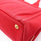 Prada Tote Canapa 2-Way Red Canvas — view 7