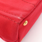 Prada Tote Canapa 2-Way Red Canvas — view 8