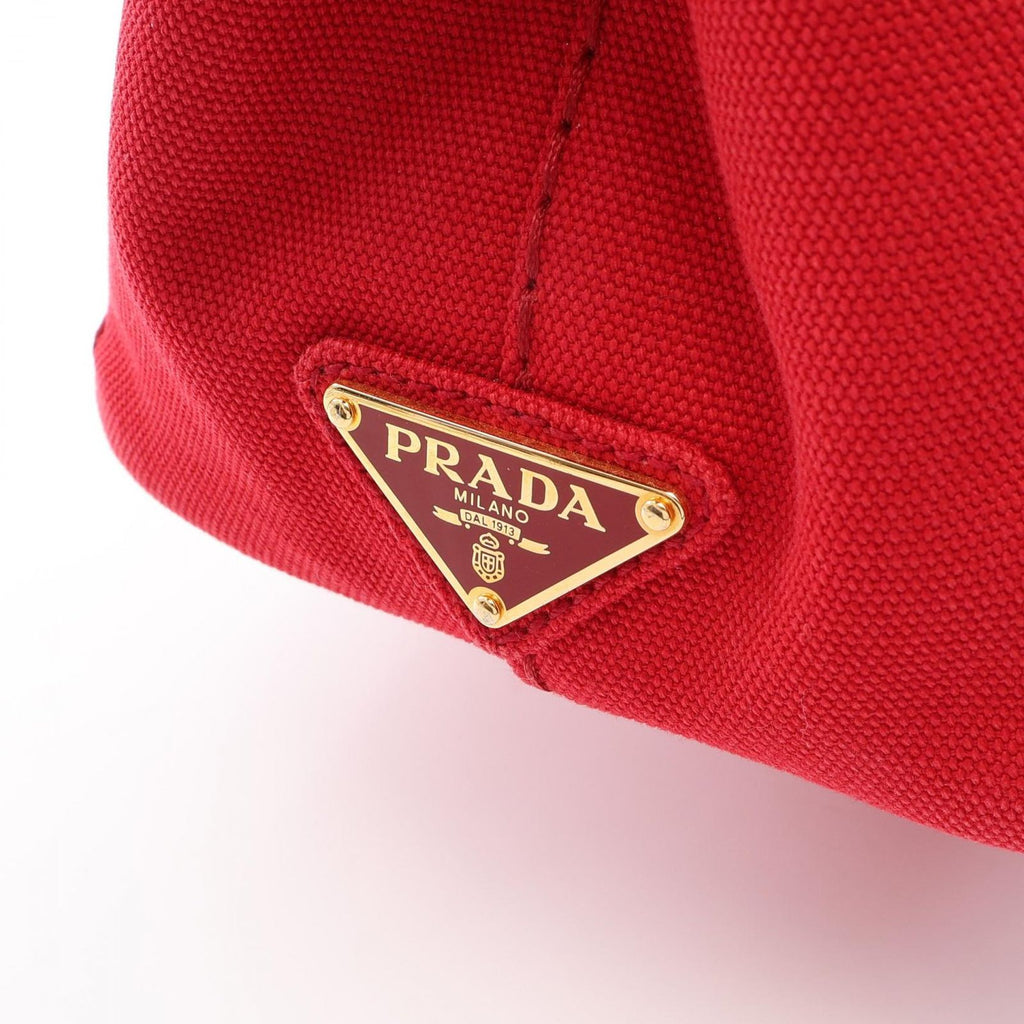 Prada Tote Canapa 2-Way Red Canvas — view 9