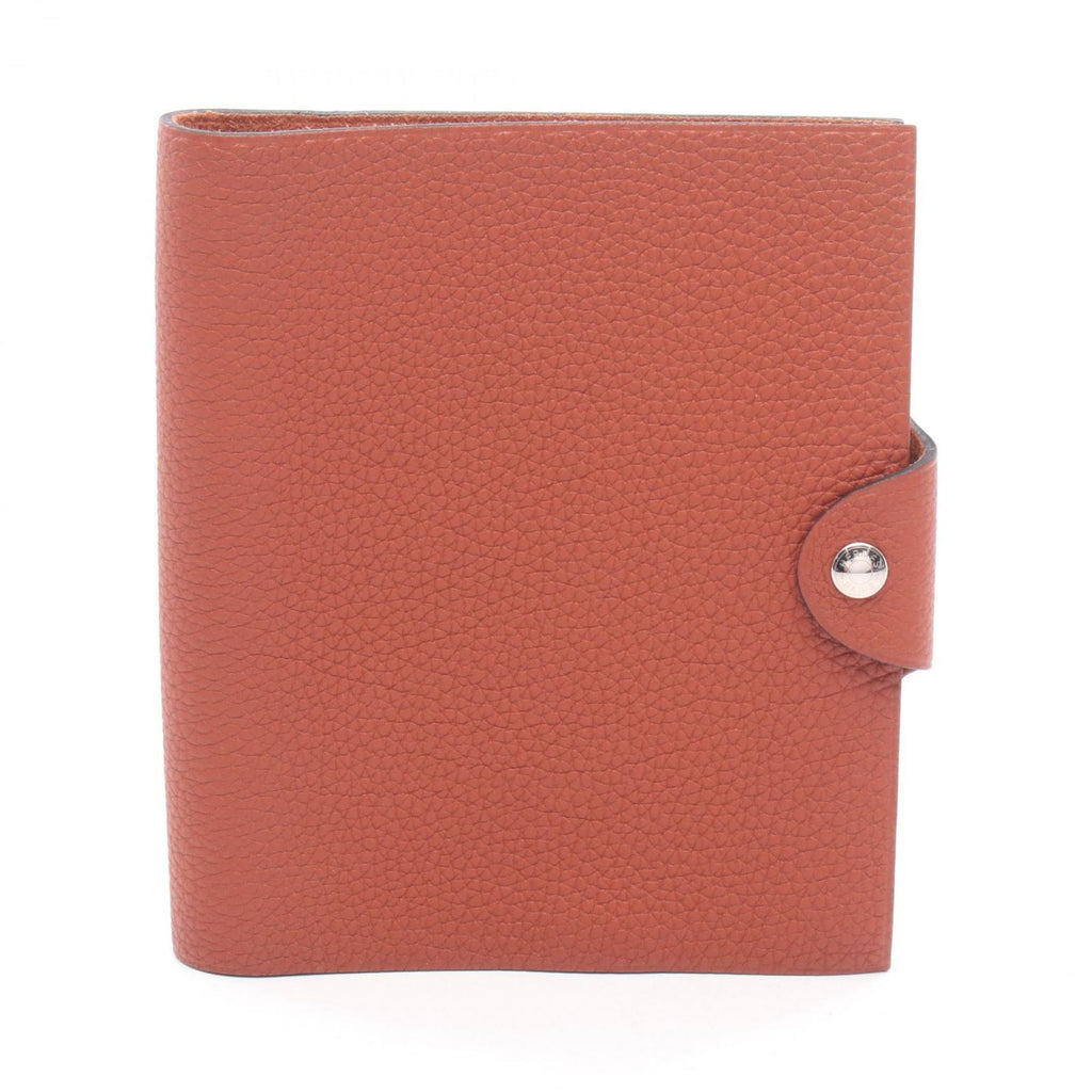 Hermes Notebook Cover Ulysse PM Brick Embossed Leather Agenda