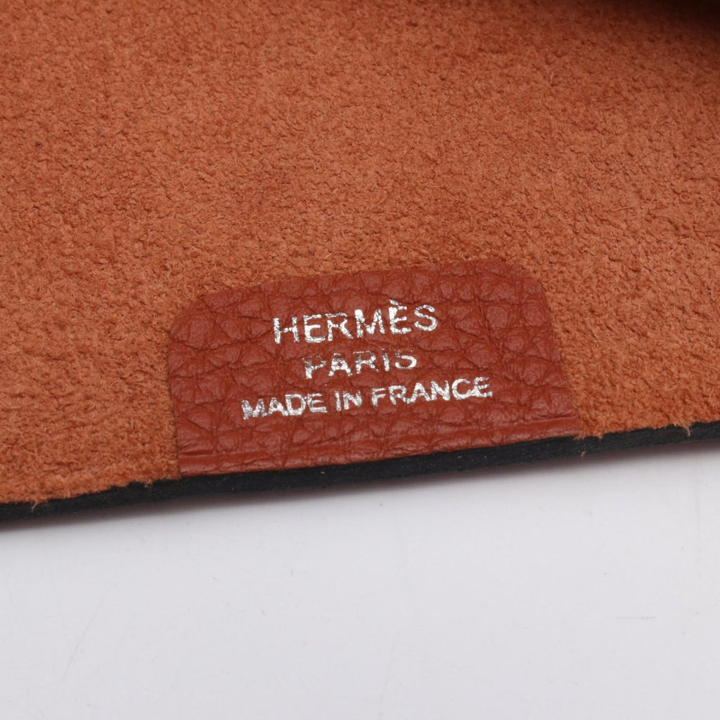 Hermes Notebook Cover Ulysse PM Brick Embossed Leather Agenda — view 4