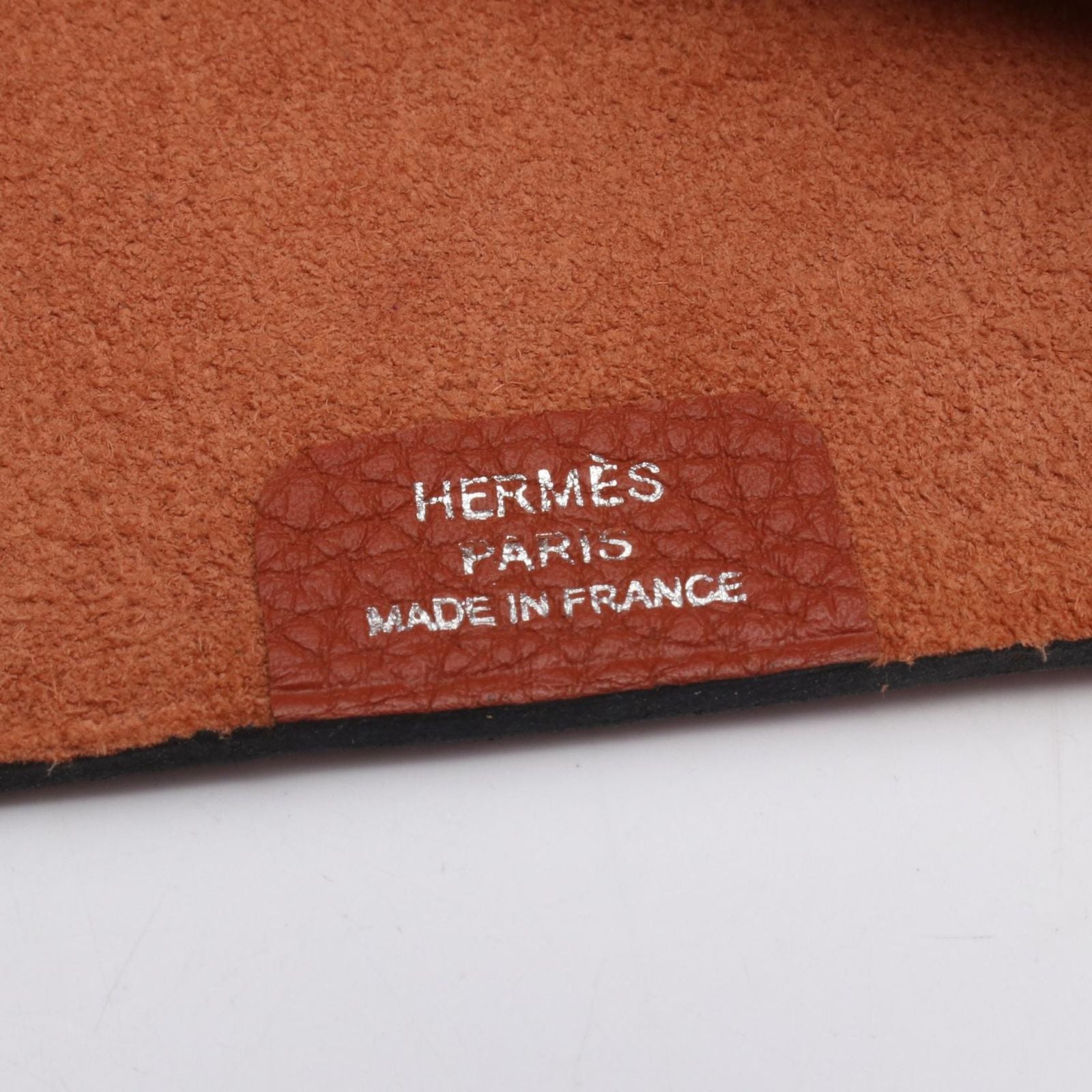 Hermes Notebook Cover Ulysse PM Brick Embossed Leather Agenda — view 4