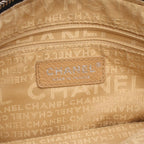 Chanel Shoulder Bag Logo Fringe Black Leather — view 4