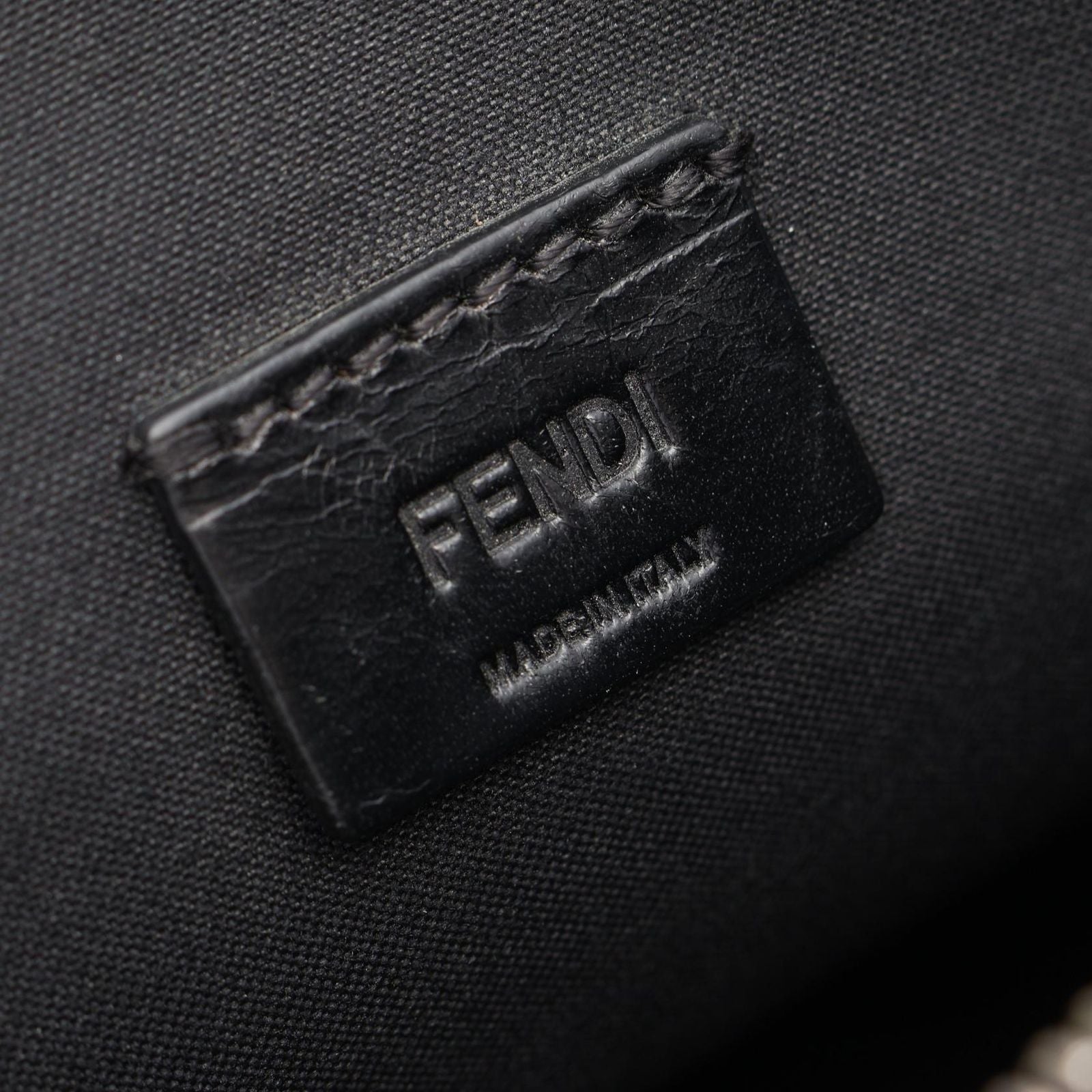 Fendi Clutch Karlito Black Leather Studs — view 4