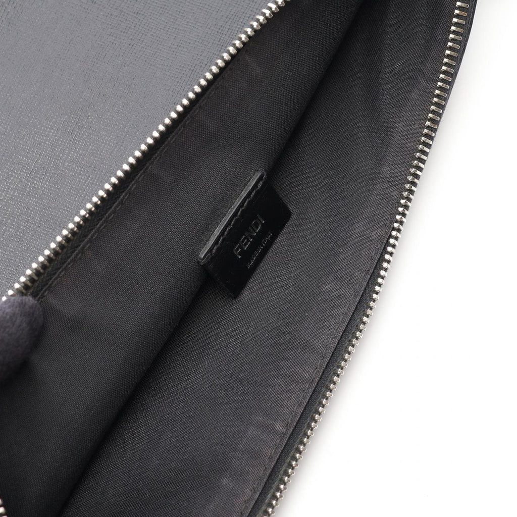Fendi Clutch Karlito Black Leather Studs — view 9
