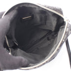 Fendi Shoulder Bag Zucchino Black Canvas Leather — view 3