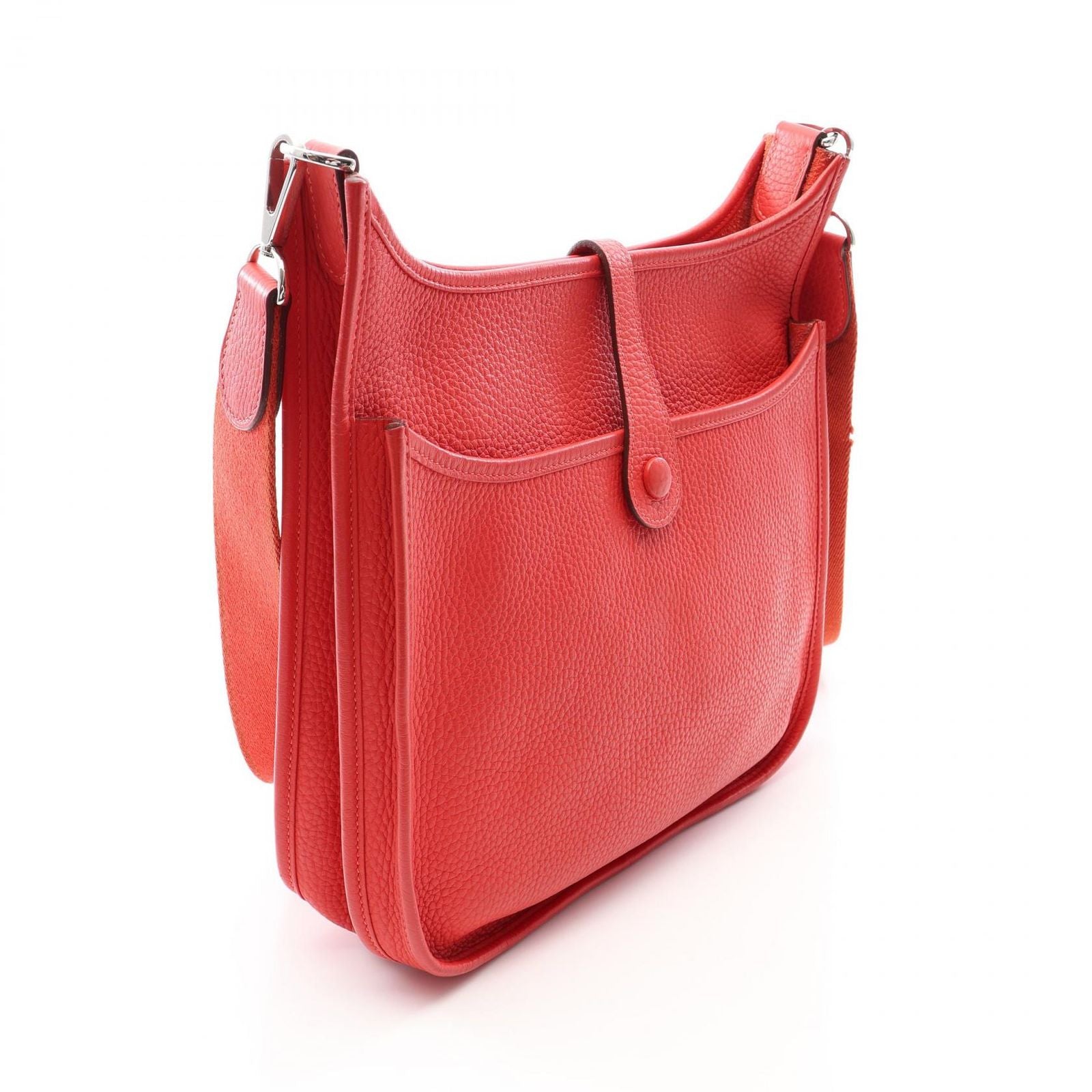 Hermes Shoulder Bag Evelyne 3 Trois PM Rouge Pivoine Leather — view 2