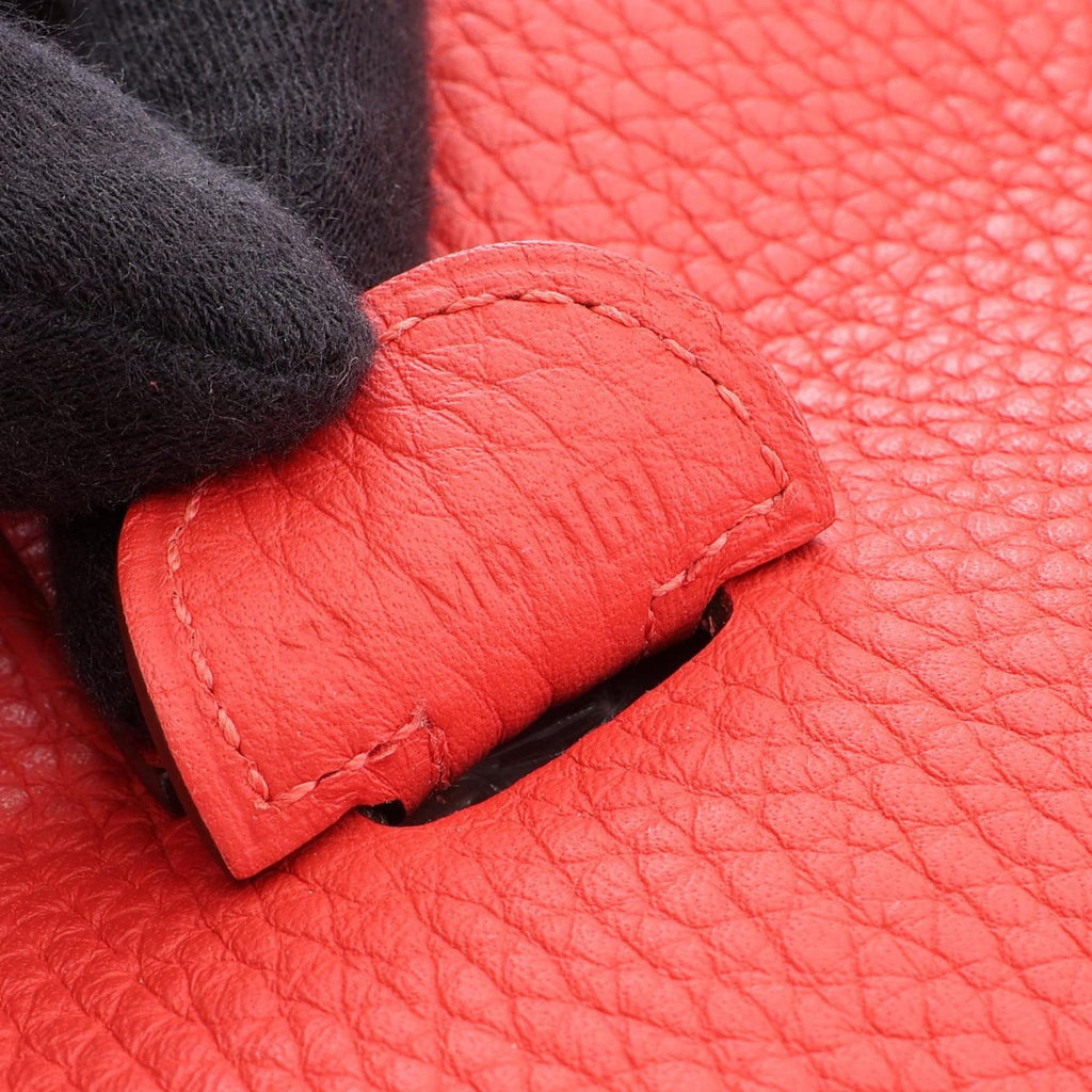 Hermes Shoulder Bag Evelyne 3 Trois PM Rouge Pivoine Leather — view 5