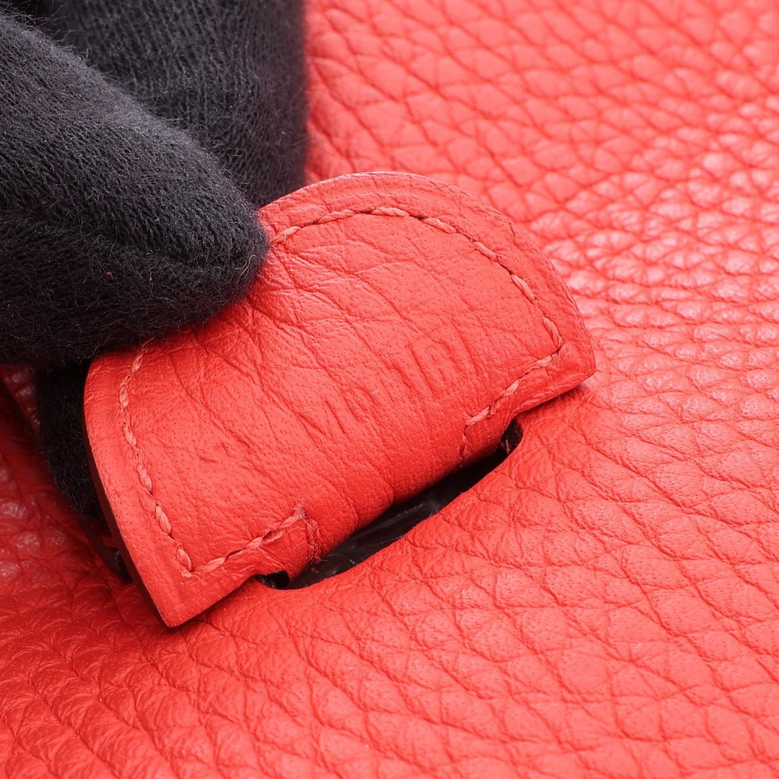 Hermes Shoulder Bag Evelyne 3 Trois PM Rouge Pivoine Leather — view 5