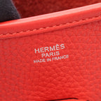 Hermes Shoulder Bag Evelyne 3 Trois PM Rouge Pivoine Leather — view 4