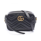 Gucci Shoulder Bag GG Marmont Quilted Black Leather Small