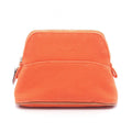 Hermes Pouch Bolide 15 Mini Orange 02 Canvas Leather