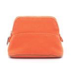 Hermes Pouch Bolide 15 Mini Orange 02 Canvas Leather