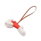 Hermes Charm Buddy Capucines Gold Shearling Keychain