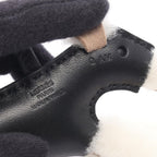 Hermes Charm Buddy Black Shearling Keychain — view 3