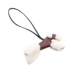 Hermes Charm Buddy le Juselier Black Shearling Keychain — view 2
