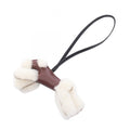 Hermes Charm Buddy le Juselier Black Shearling Keychain