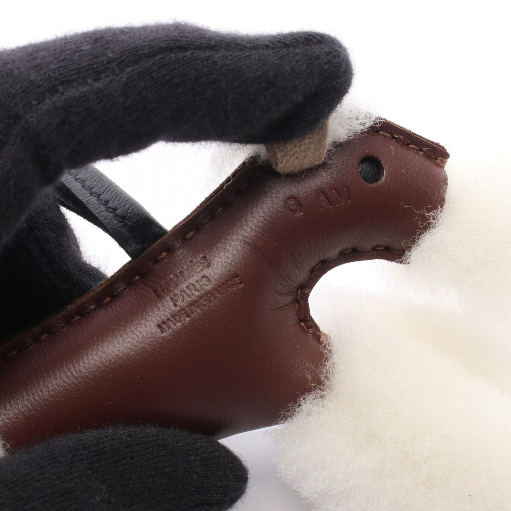 Hermes Charm Buddy le Juselier Black Shearling Keychain — view 3