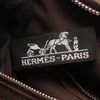Hermes Handbag Acapulco PM Dark Brown Canvas — view 4