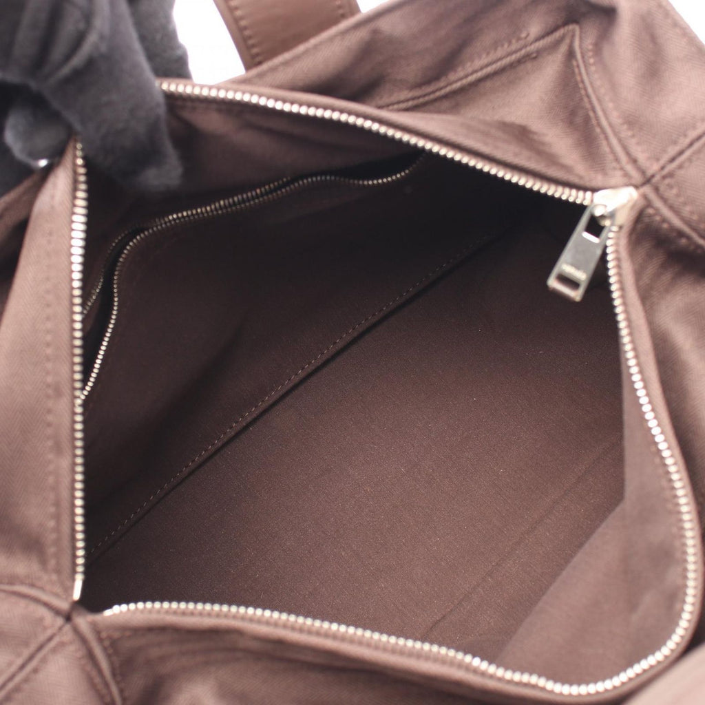 Hermes Handbag Acapulco PM Dark Brown Canvas — view 3