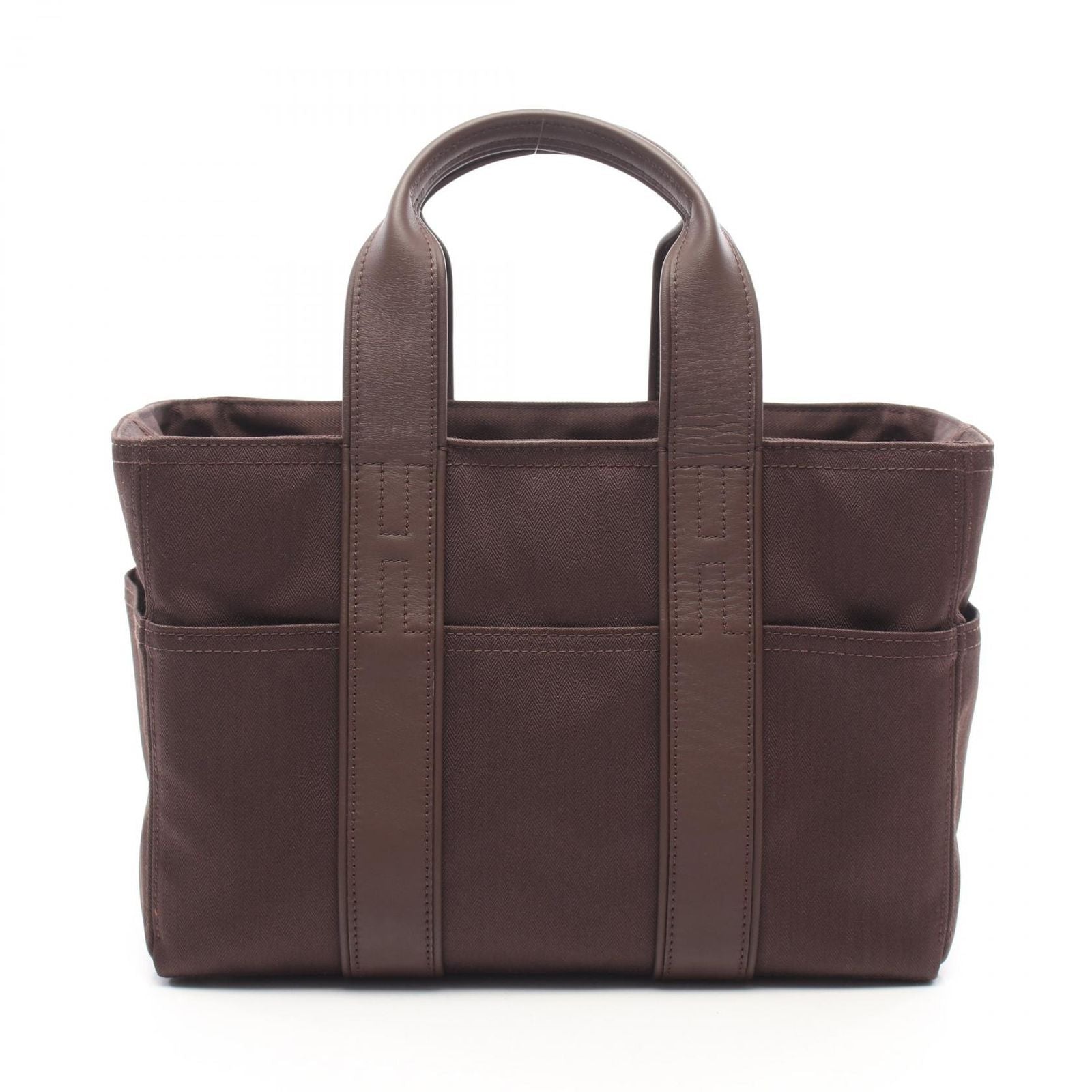 Hermes Handbag Acapulco PM Dark Brown Canvas