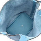 Hermes Handbag Picotin PM Blue Jean Leather — view 3