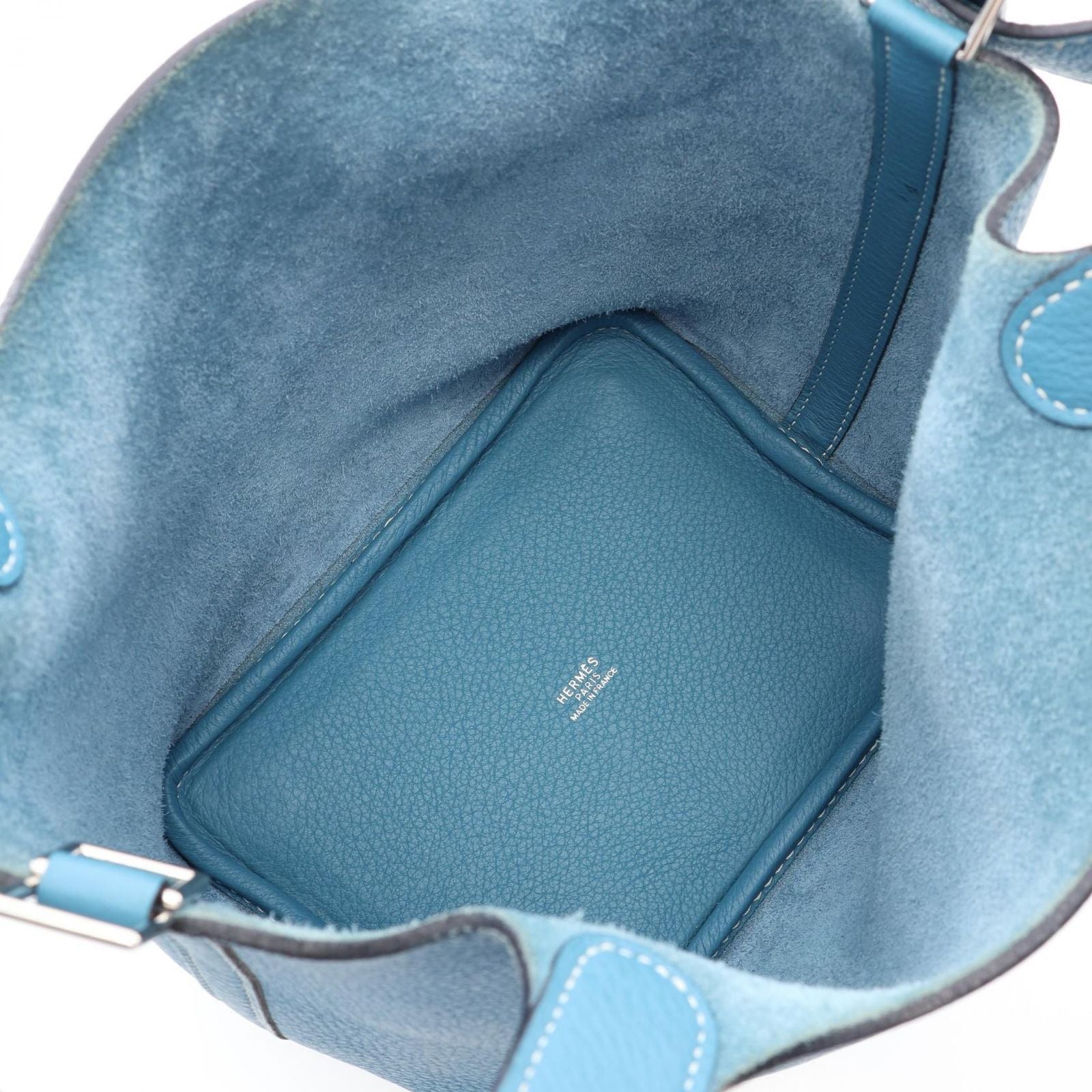 Hermes Handbag Picotin PM Blue Jean Leather — view 3