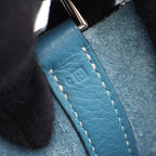 Hermes Handbag Picotin PM Blue Jean Leather — view 5