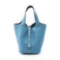 Hermes Handbag Picotin PM Blue Jean Leather