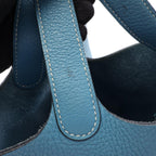 Hermes Handbag Picotin PM Blue Jean Leather — view 8