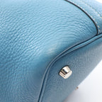Hermes Handbag Picotin PM Blue Jean Leather — view 6