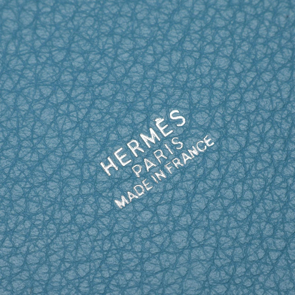Hermes Handbag Picotin PM Blue Jean Leather — view 4