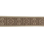 Loewe Anagram Logo Jacquard Strap Beige Light Brown Shoulder — view 6