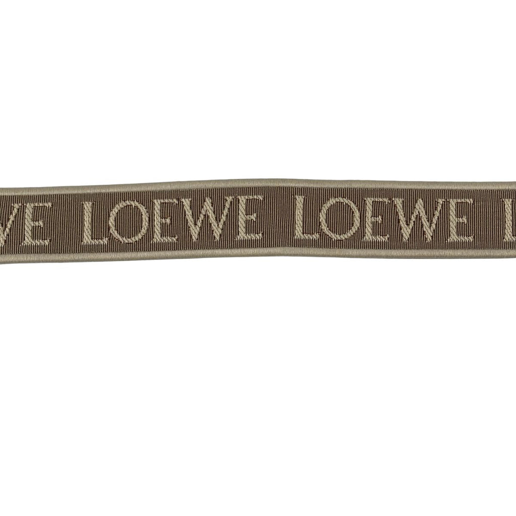 Loewe Anagram Logo Jacquard Strap Beige Light Brown Shoulder — view 2