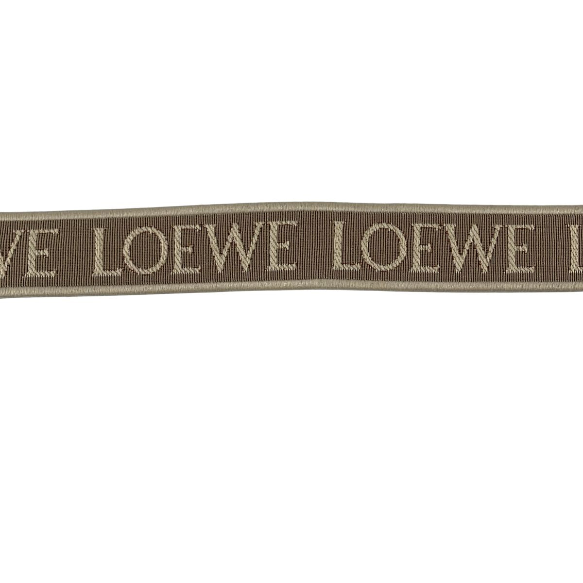 Loewe Anagram Logo Jacquard Strap Beige Light Brown Shoulder — view 2