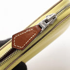 Hermes Round Wallet Azap Compact Silk in Lime Leather in — view 6
