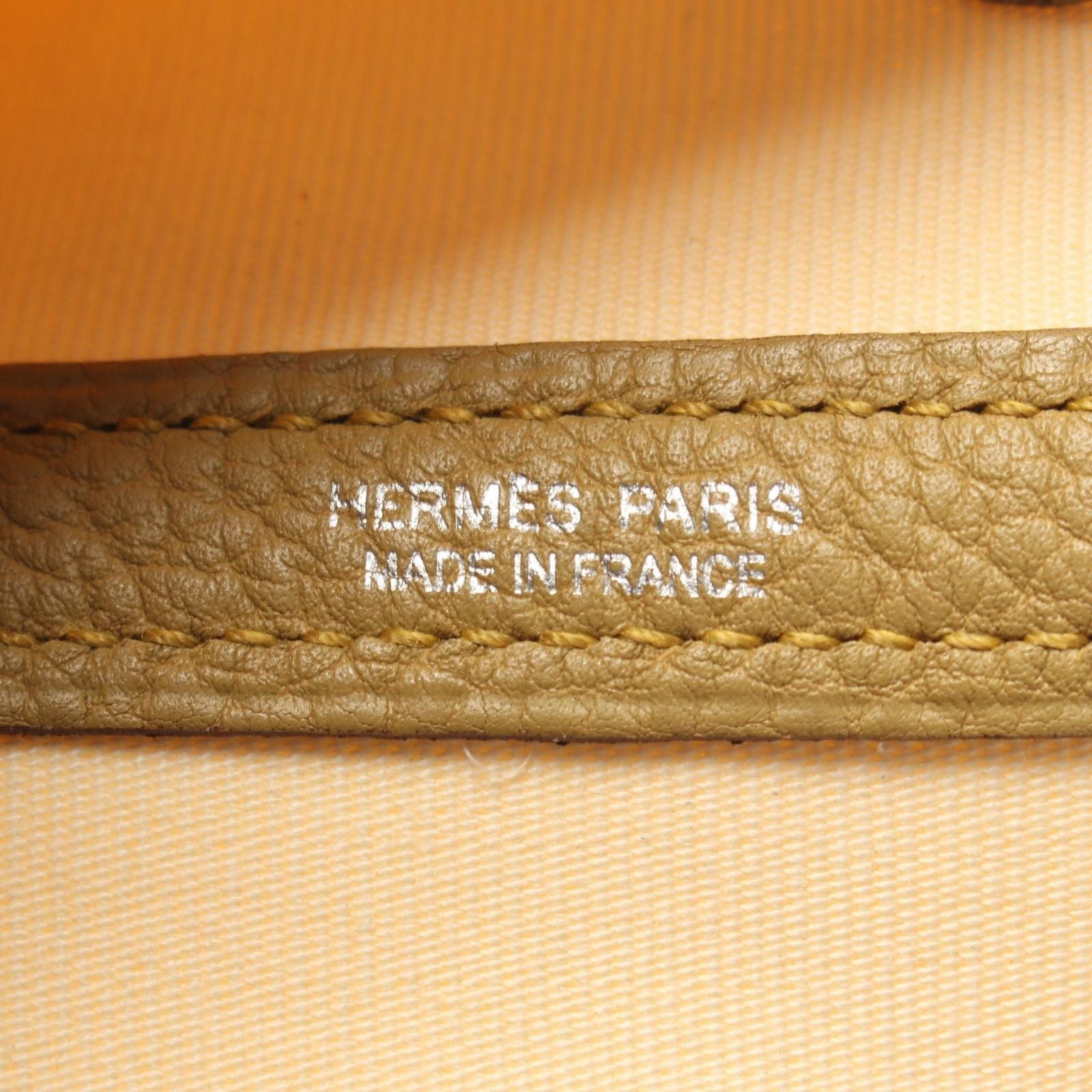 Hermes Tote Garden Party TPM Vanille Cardamom Canvas Leather — view 4