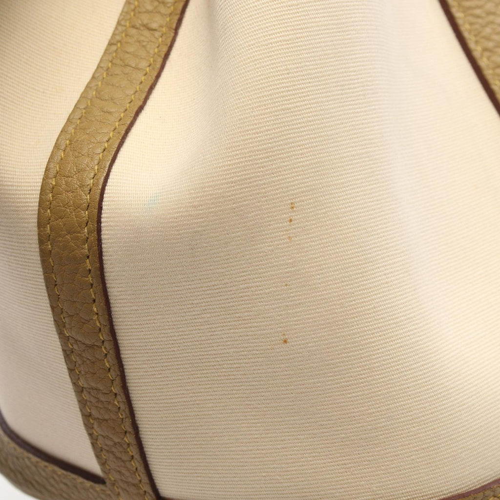 Hermes Tote Garden Party TPM Vanille Cardamom Canvas Leather — view 7