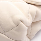 Chanel Shoulder Bag Quilted Small 2-Way Ivory Lambskin Small Chain — view 6