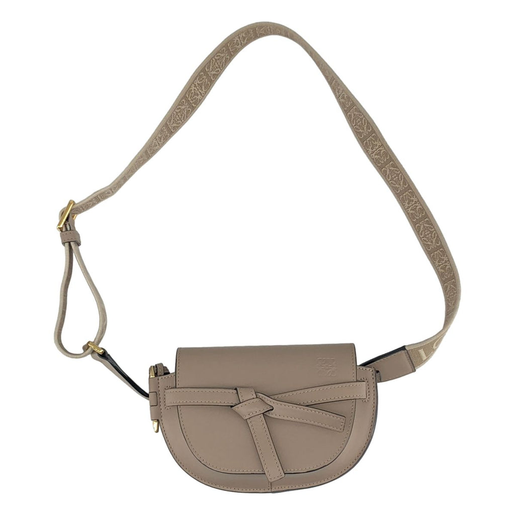 Loewe Gate Dual Mini Cross Belt Bag Gray