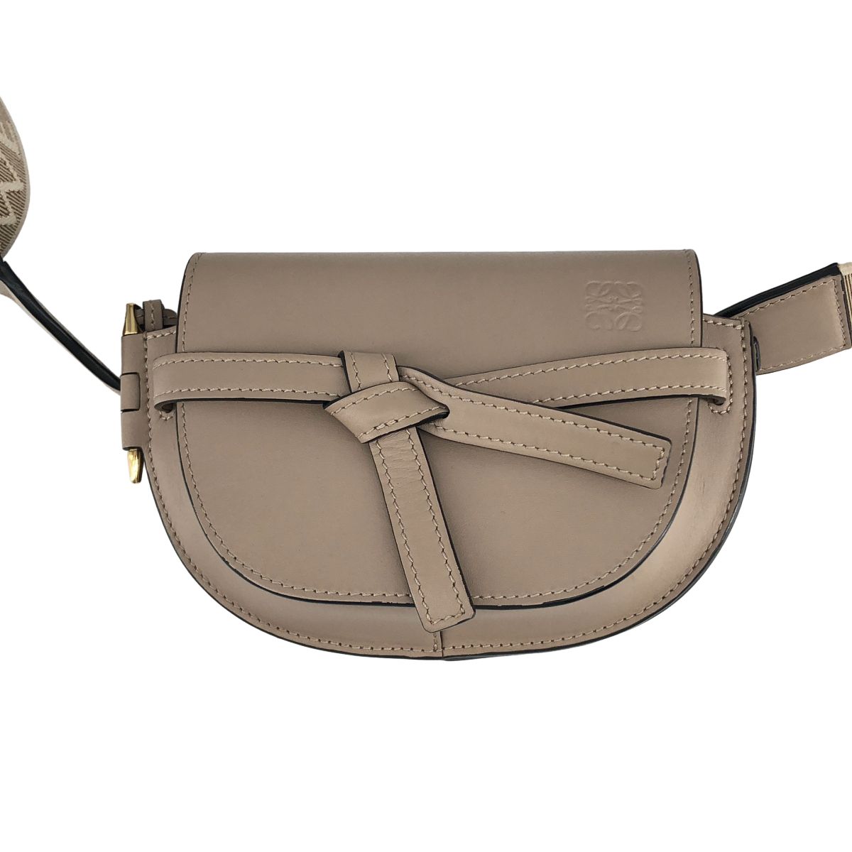Loewe Gate Dual Mini Cross Belt Bag Gray — view 3